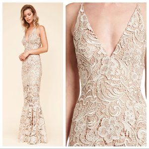 Dress the Population Sophia lace gown NWOT